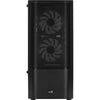 Aerocool quantum mesh v3 midi tower behuizing (zwart grijs | 3x usb-a | rgb | window)