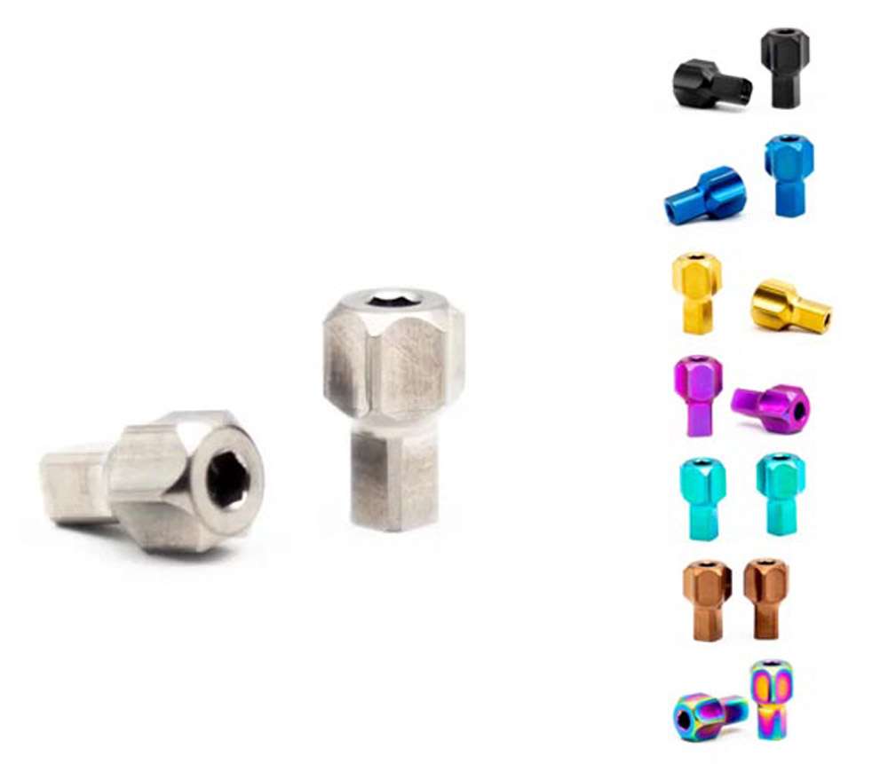 Tornillos de ajuste titanio componentes roble para frenos sram (2 piezas)