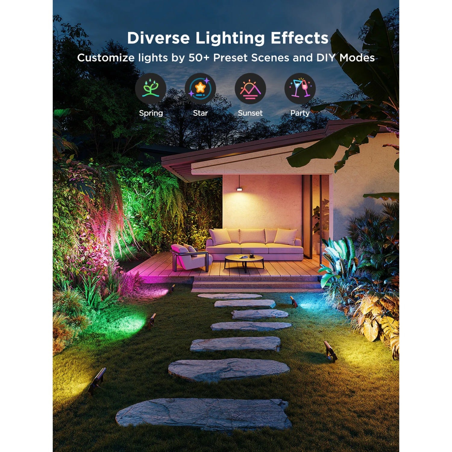 Focos de exterior Govee 2 iluminación ambiental (4 piezas)