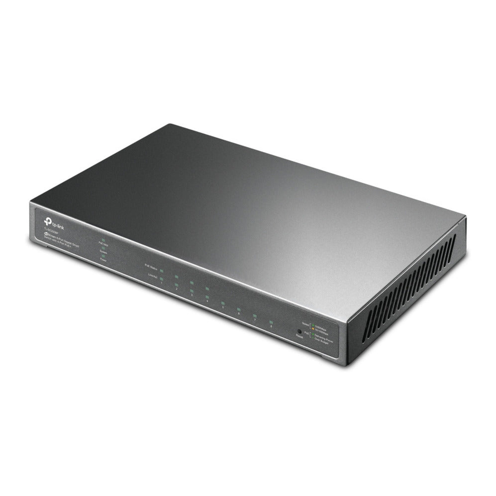 Tp-Link Omada SG2008P Smart Switch Gigabit Jetstream a 8 porte (Nero, 4x PoE+)