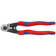 Knipex staaldraadschaar met bevestigingshaak 95 62 190 kniptang (blauw)