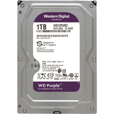 Wd violeta, disco duro de 1 TB (SATA 600, 10purz, a granel)