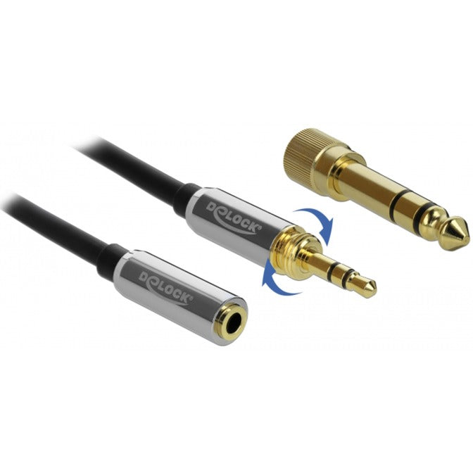 Delock stereo jack da 3,5 mm maschio a 3 pin> femmina