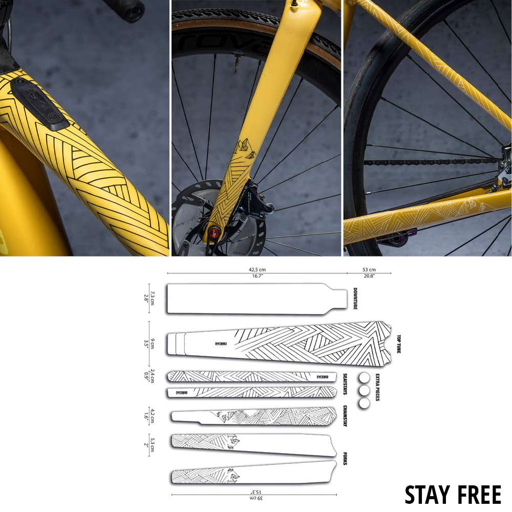 Kit protezione telaio Gravel Dyedbro Stay Free