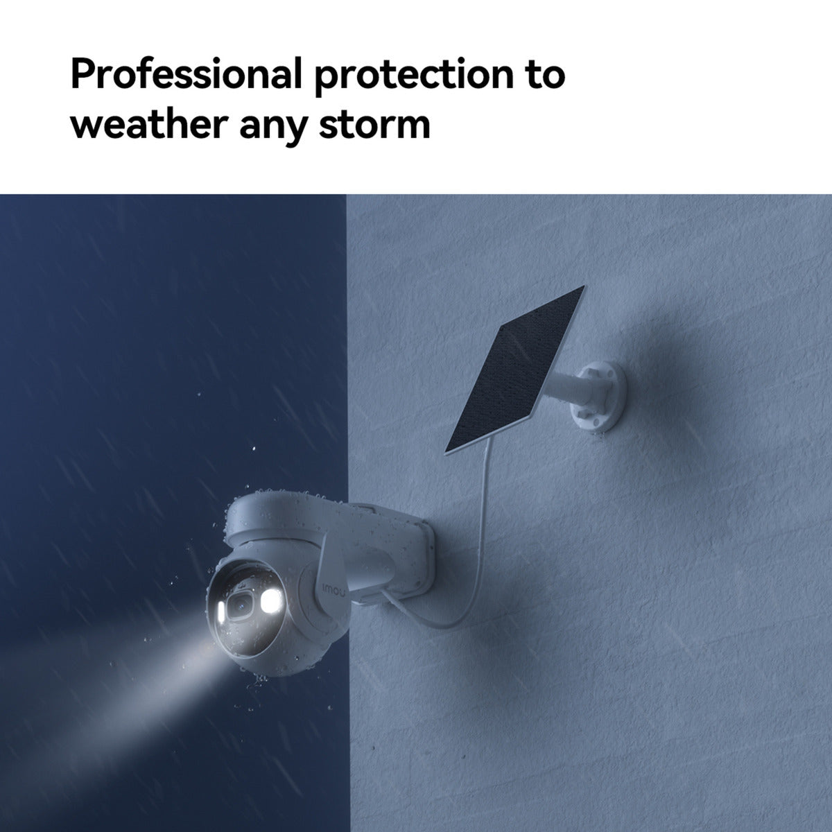 Imou cell pt con telecamera di sicurezza a pannello solare (bianco, 100% wireless)