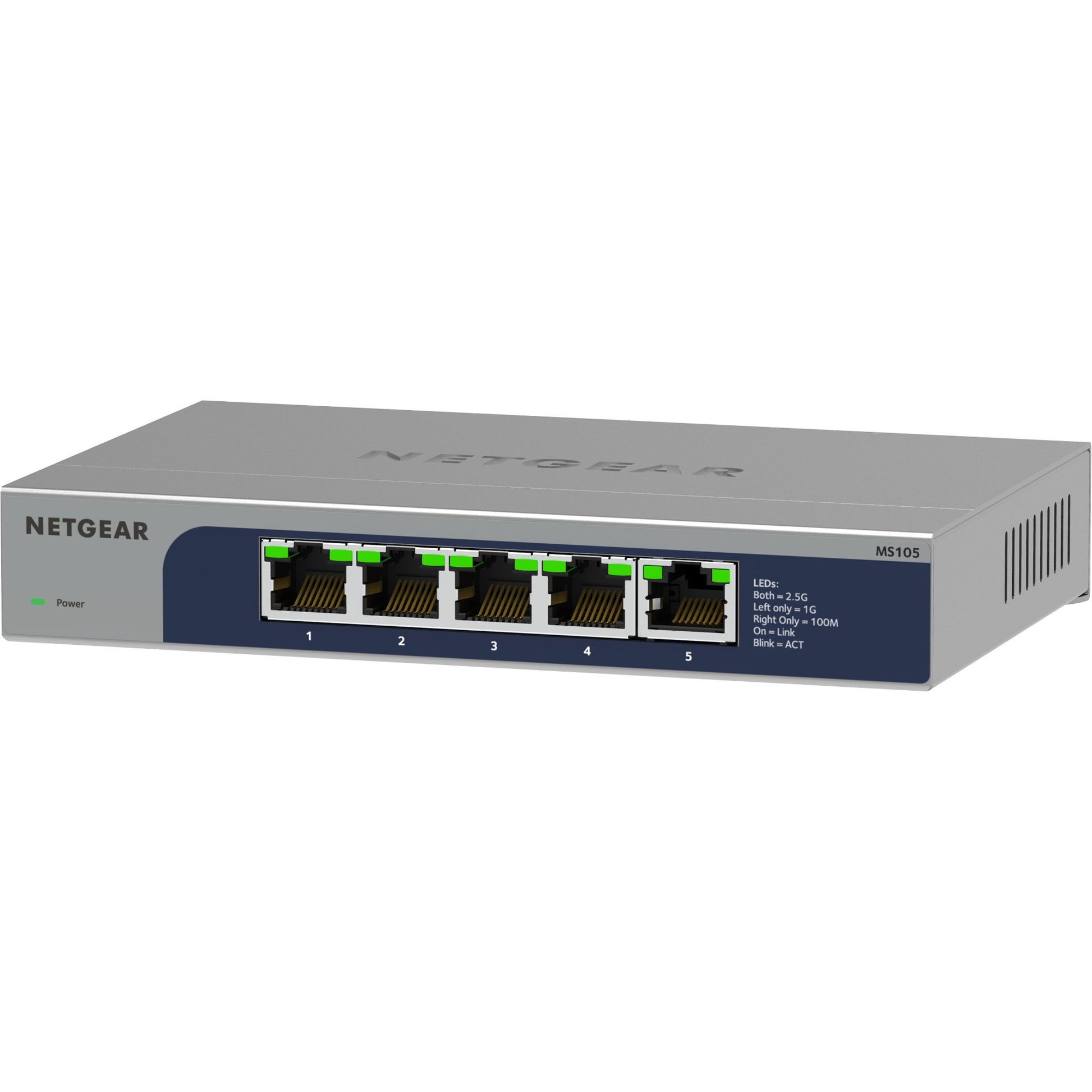 Netgear 5-poort multi-gigabit 2.5g Ethernet no administrado SWI no administrado
