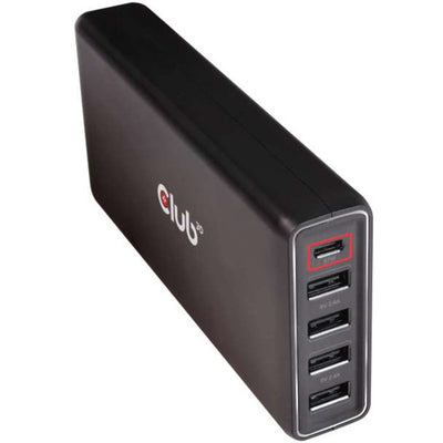 Club 3D USB tipo A y Cargador C, 5 puertos de hasta 111W