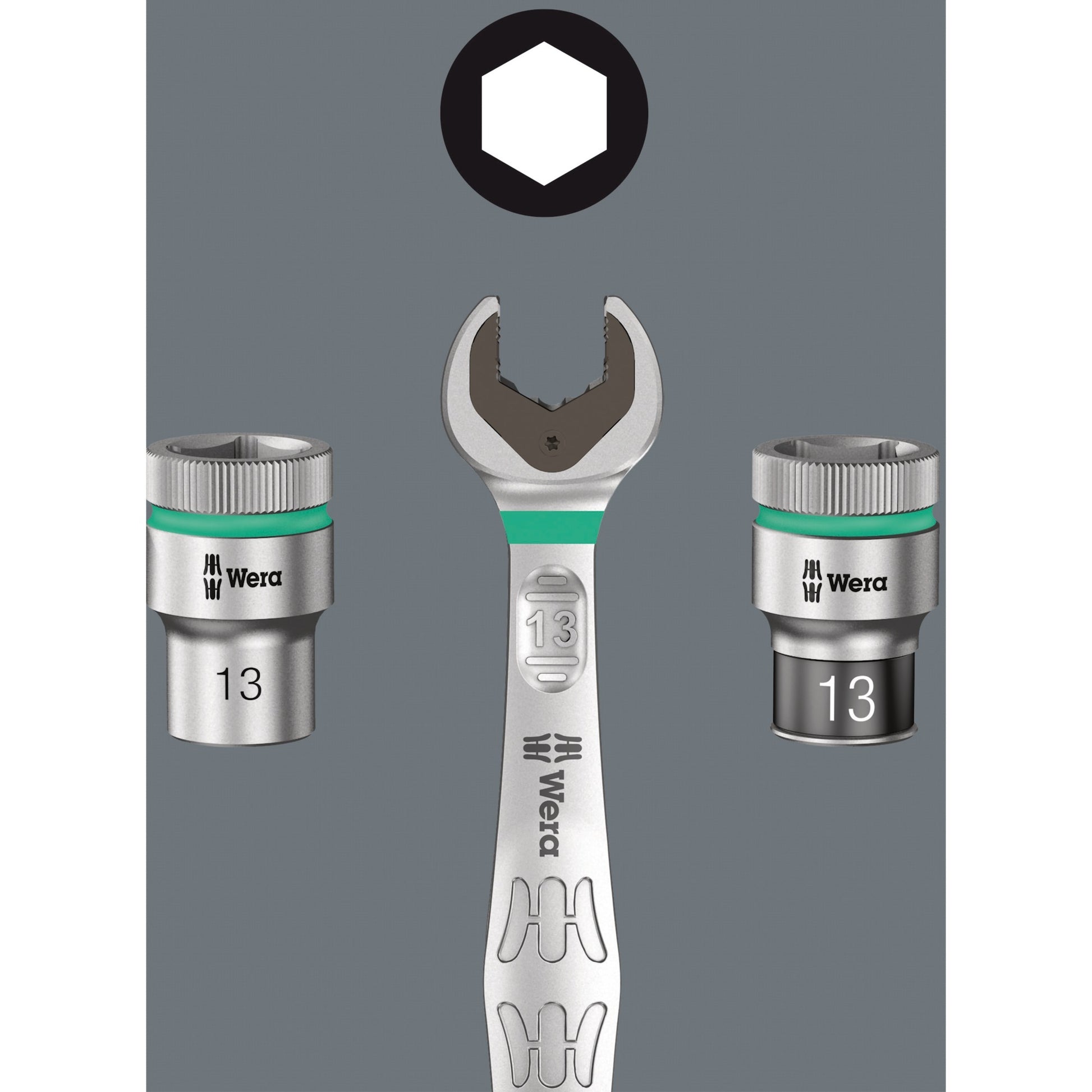 Wera 8100 sa 11 zyklop metal-ratelset, 28‑delig gereedschapsset (omschakelpal, 1 4 -aandrijving)