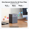 Ugreen nasync dh4300 plus (grigio, 1x 2.5GBE, HDMI, USB-C)