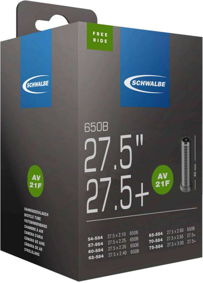 Schwalbe Inner Tube AV21F 27.5 Freeride 54 75-584 IB