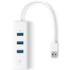 Tp-link ue330 3-port usb 3.0 + gigabit lan usb-hub (wit)