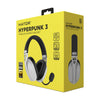 Auriculares supraaurales inalámbricos para juegos hator hyperpunk 3 (blanco, bluetooth 5.4 usb-c de 2,4 ghz)