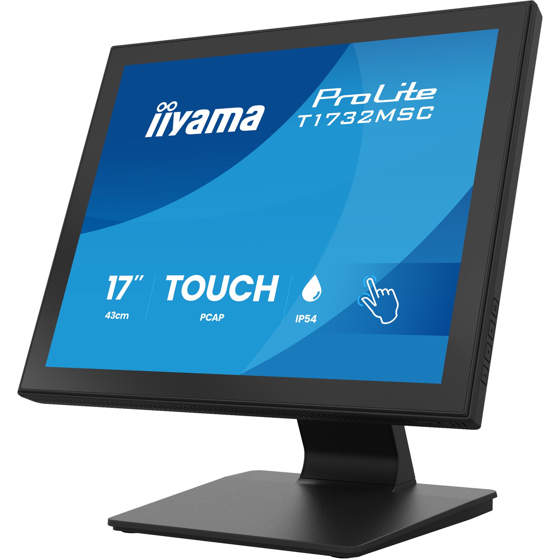 Monitor touchscreen Iiyama prolite t1732msc-b2s 17 (nero, VGA, HDMI, porta display, audio, touchscreen)