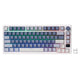 Tastiera da gioco wireless Royal Kludge M75 (layout USA, blu oceano, interruttore sliver, 75%, RGB, hot swap, Bluetooth USB-C da 2,4 GHz)