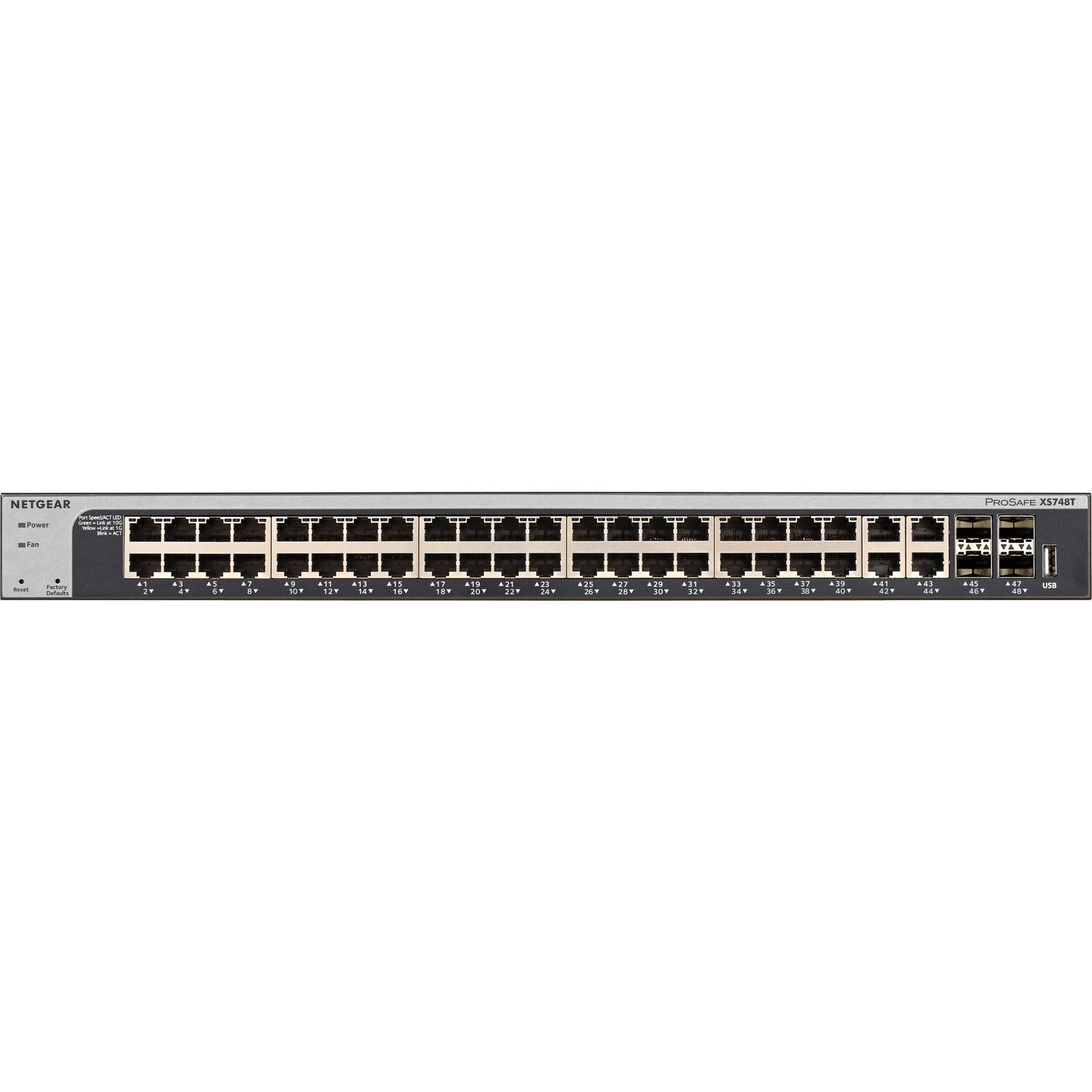 Interruttore netgear prosafe xs748t