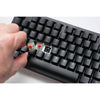 Ducky zero 6108 classic black rgb mechanisch gaming toetsenbord (zwart, us lay-out (qwerty), cherry mx2a red, 100%, rgb leds, double-shot pbt, hot swap, 2.4ghz | bluetooth | usb-c)