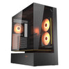 Custodia midi tower Cougar cfv235 (nero | 2x USB-A | 1x USB-C | RGB | vetro temperato)