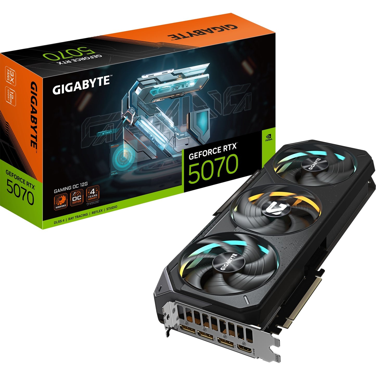 Gigabyte GV-N5070Gaming OC-12GD GeForce RTX 5070 Gaming OC 12G, 12 GB, GDDR7, 192 bit, PCIe 5.0