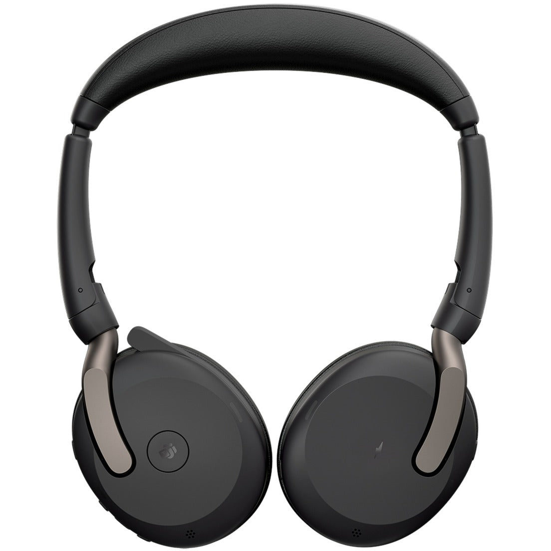Jabra evolve2 65 flex duo, auricolare on-ear ms (nero, stereo, USB-C, link380c, microsoft team)