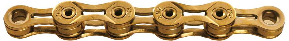 Cadena de bicicletas KMC X9SL Ti-N Gold 114 Schakels