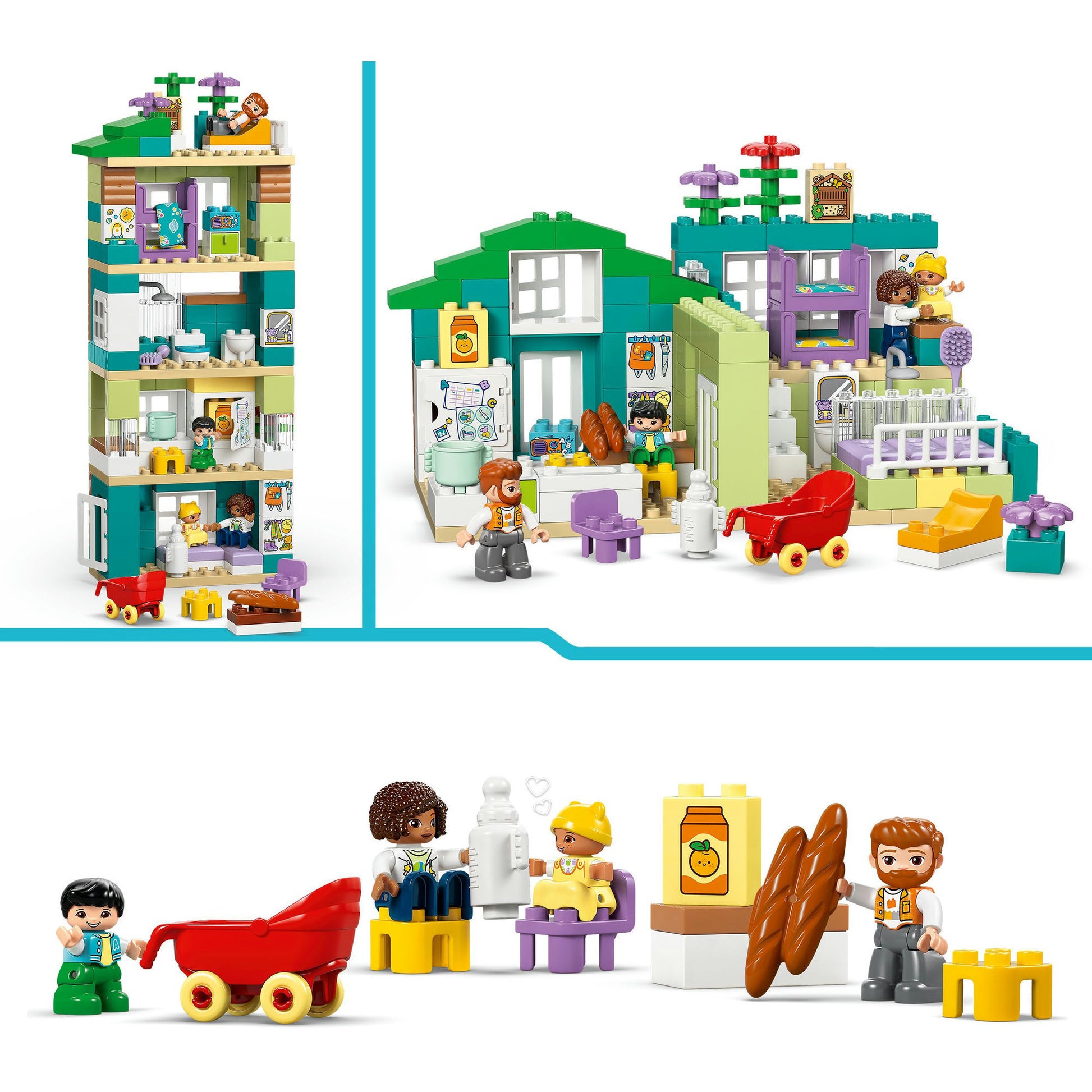 Lego Duplo Town 10470 Casa moderna 3in1 con personaggi