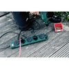 Brennenstuhl super-solid sl 554 tuin-contactverdeler stekkerdoos (donkergroen, 5 meter)