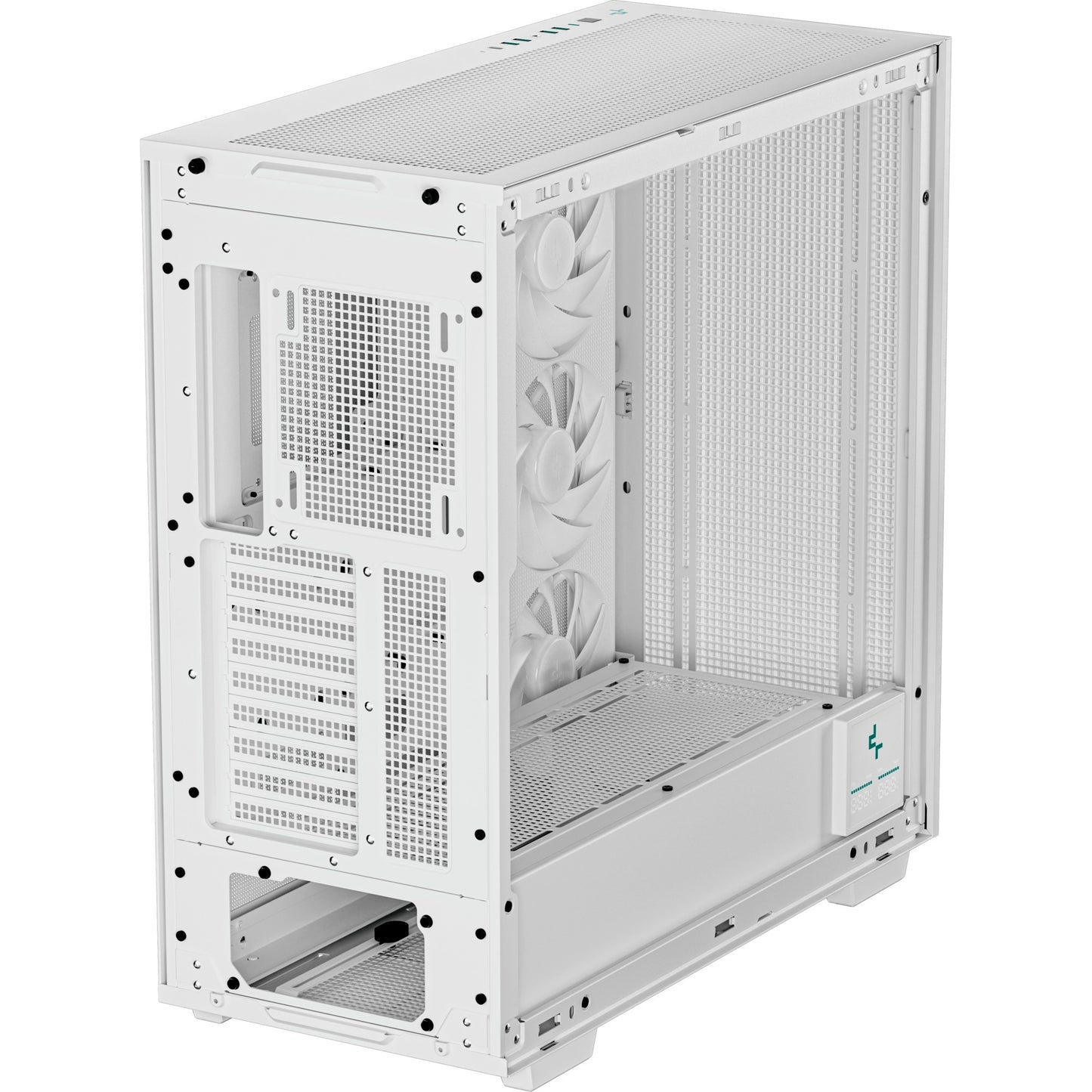 Deepcool morpheus midi tower behuizing (wit | 4x usb-a | 1x usb-c | rgb | tempered glass)