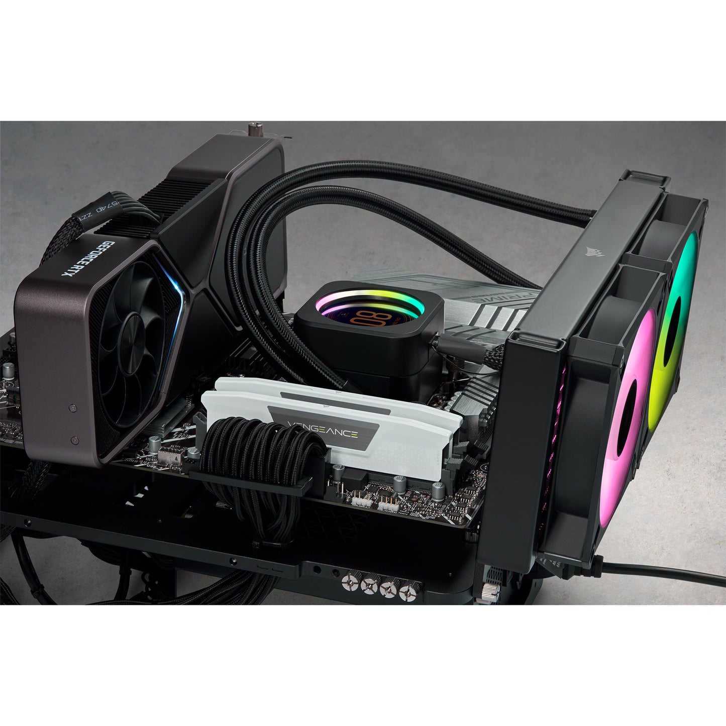 Corsair Vengeance RGB 32 GB DDR5-6000 (2x 16 GB) RAM (negro, cmh32gx5m2d6000z38, xmp, expo)