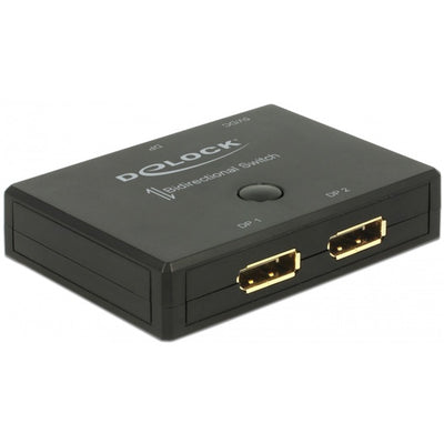 Delock DisplayPort 2 1 Switch Bidireccional 4K 60 Hz
