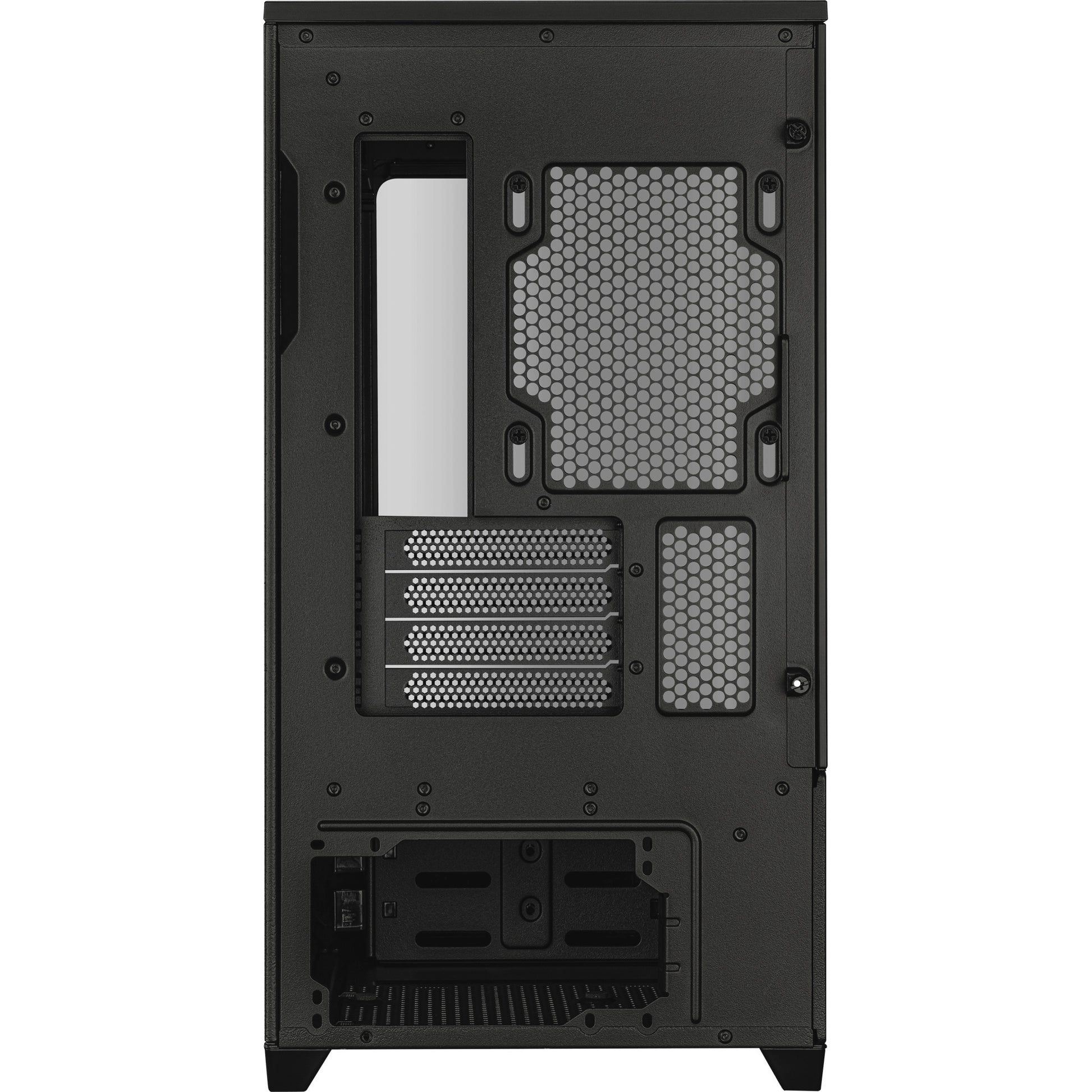Custodia Midi Tower Asus Prime Ap202 (nero | 2x USB-A | 1x USB-C | RGB | vetro temperato)