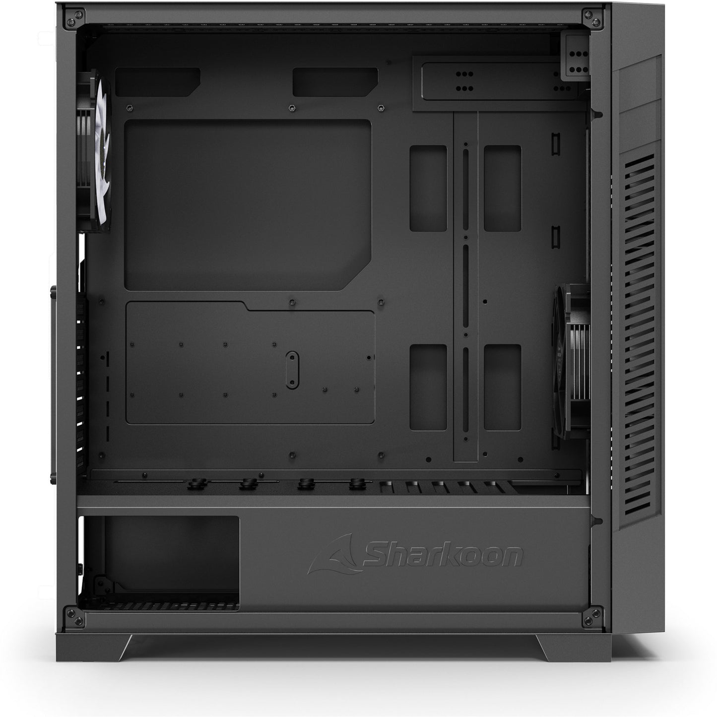 Custodia midi tower Sharkoon s25-w2 argb (nera | 2x USB-A | 1x USB-C | RGB | vetro temperato)