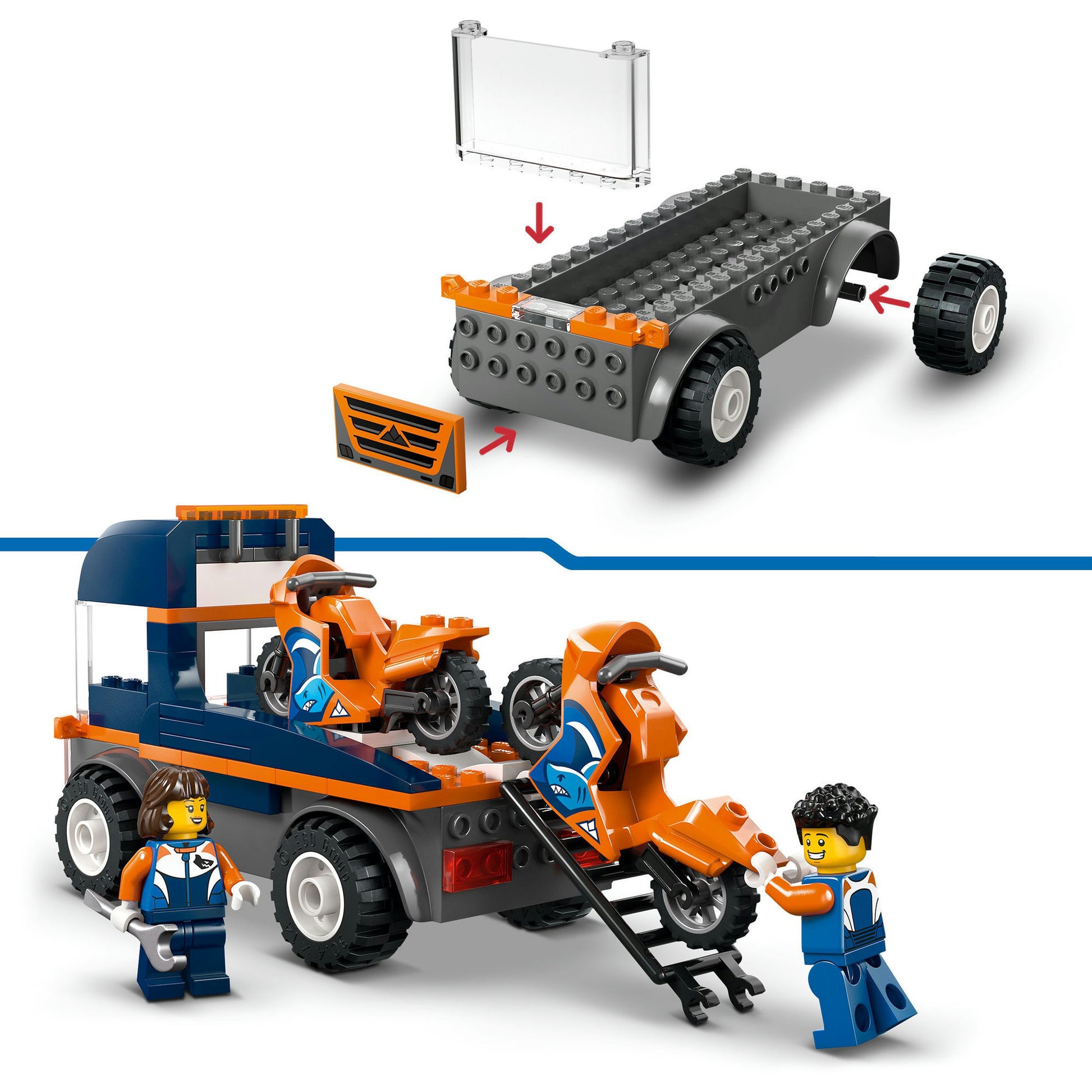 Lego City Great Vehicles 60491 trasportatore per moto | 2 pezzi