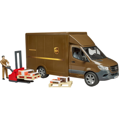 Bruder MB Sprinter UPS con controlador y accesorios
