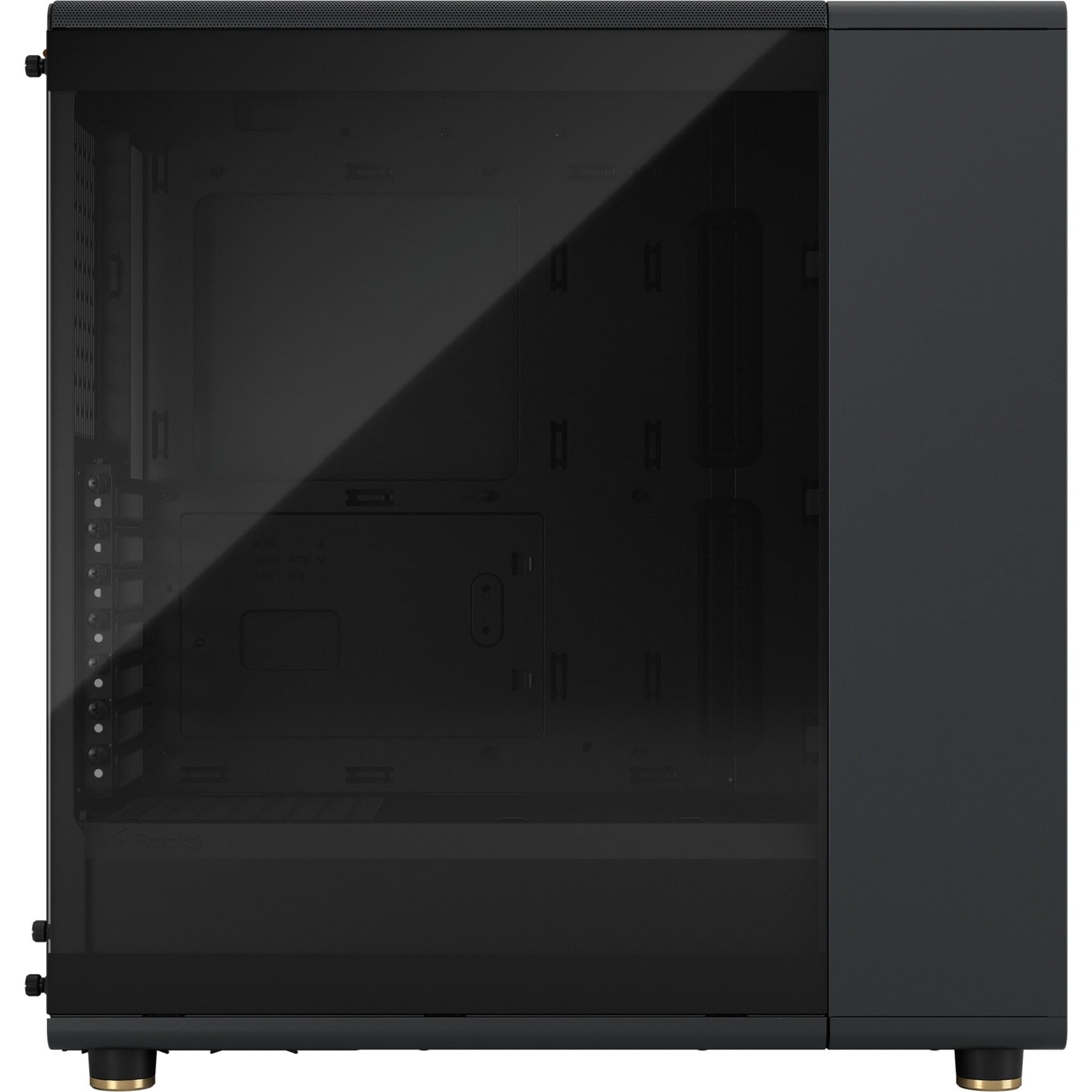 Fractal design north midi tower behuizing (zwart | 2x usb-a | 1x usb-c | tempered glass)
