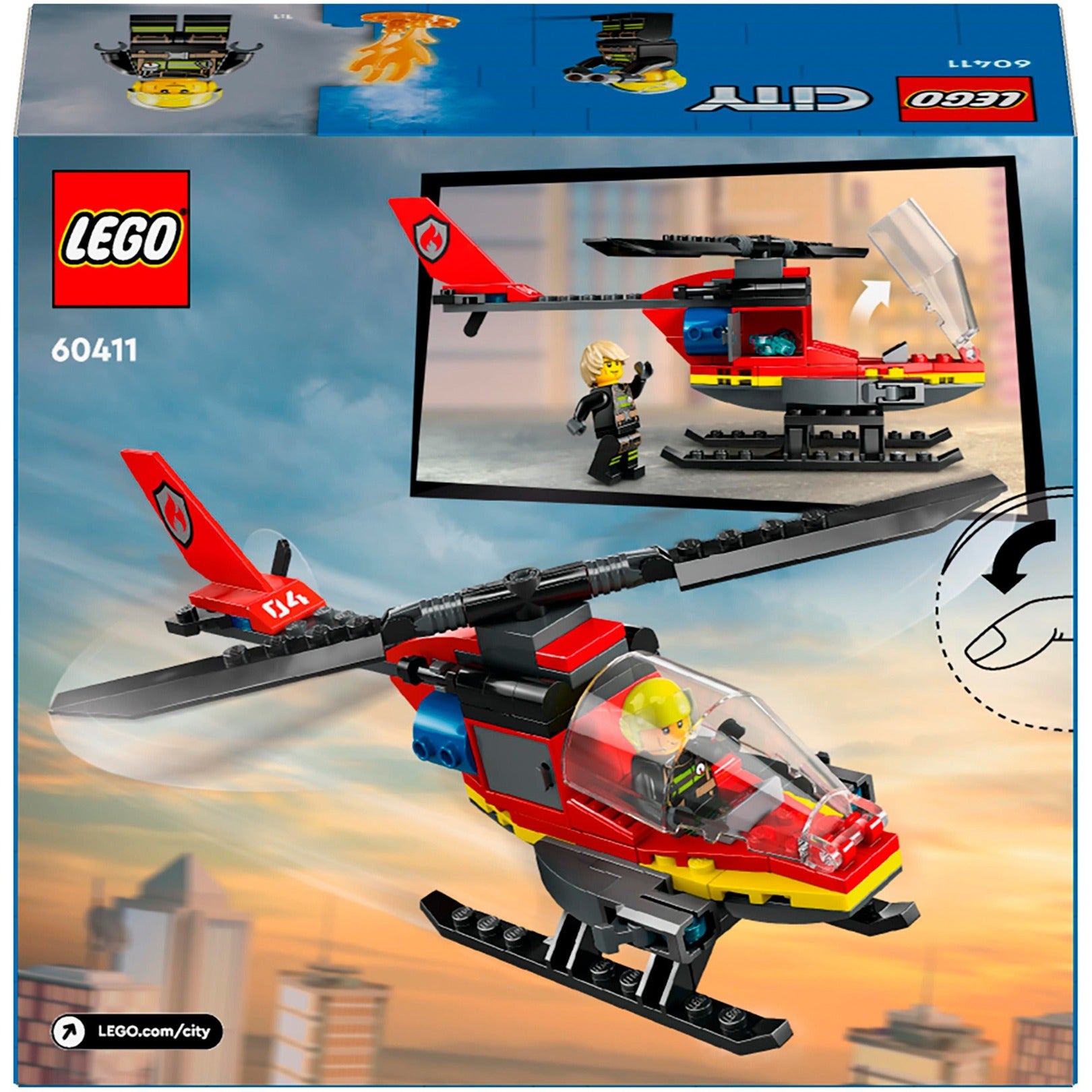 Lego city brandweerhelikopter - 60411