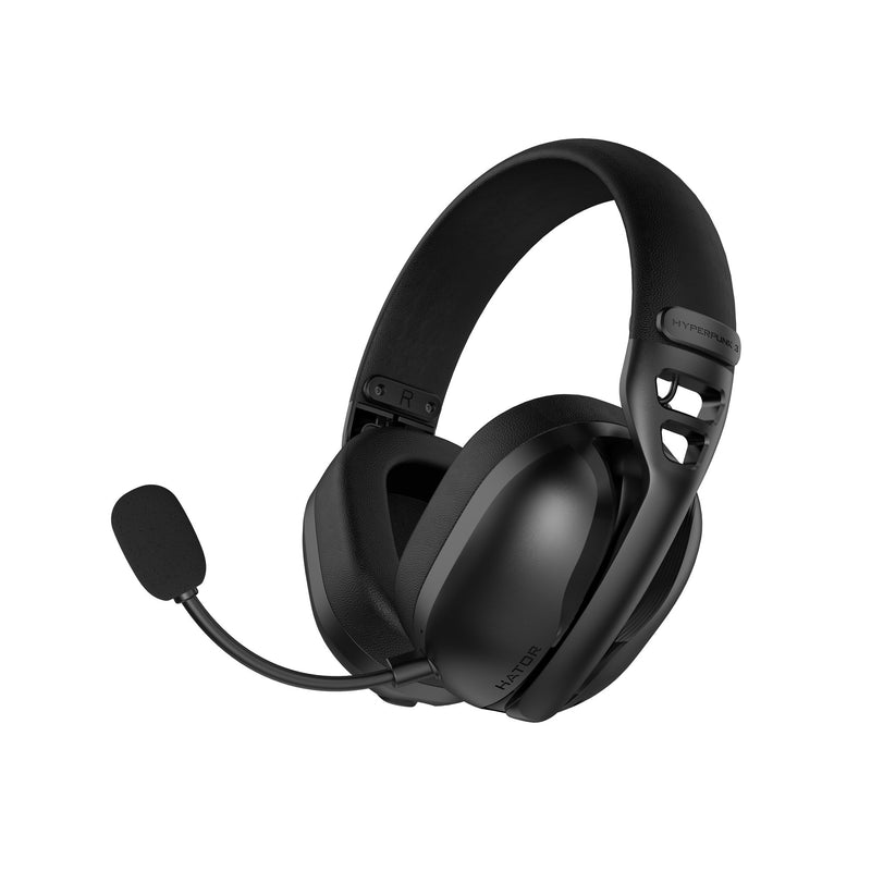 Cuffie da gioco over-ear wireless Hator Hyperpunk 3 (nere, bluetooth 5.4 USB-C da 2,4 GHz)