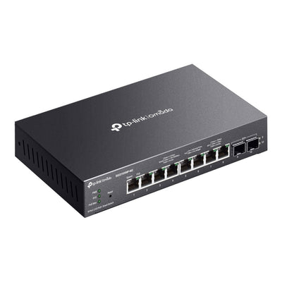 Tp-link omada sg2210xmp-m2 conmutador inteligente de 8 puertos 2.5gbase-t (negro, 8x poe+, 2x 10ge sfp+)