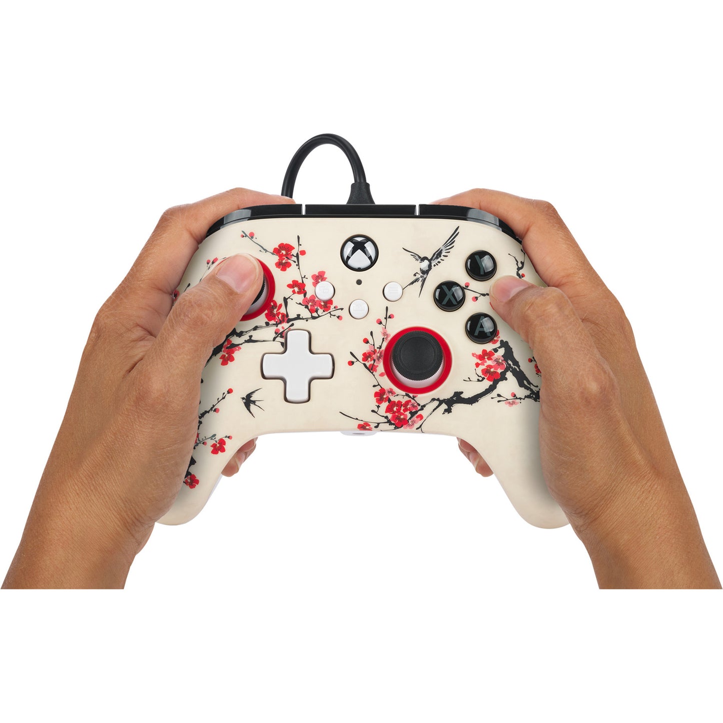 Controller Powera Advantage con cavo per xbox serie x|s - Warrior's Nirvana (magnolia white, xbox serie x|s, xbox one, PC)