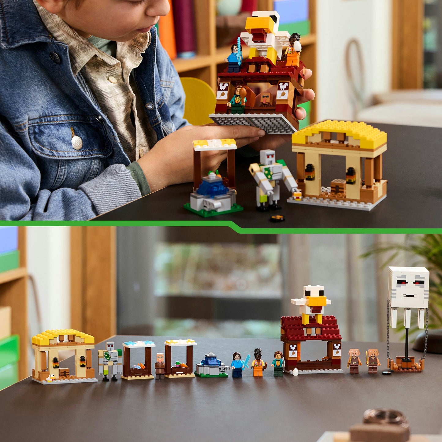 LEGO Minecraft 21273 L'attacco di Ghast Ballon al villaggio
