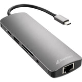 Sharkoon usb 3.0 type c combo adapter dockingstation (donkergrijs) - afbeelding 1