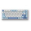 Teclado mecánico para juegos con estructura de junta trimodo Mchose G75 Pro (azul, diseño de EE. UU., KTT Cabbage Tofu V2, 75 %, RGB, intercambio en caliente, PBT de doble disparo, Bluetooth USB-C de 2,4 GHz)