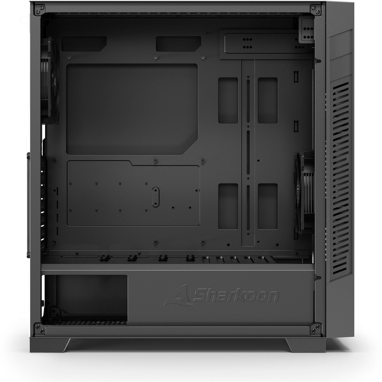 Custodia midi tower Sharkoon s25-v2 (nera | 2x USB-A | 1x USB-C)