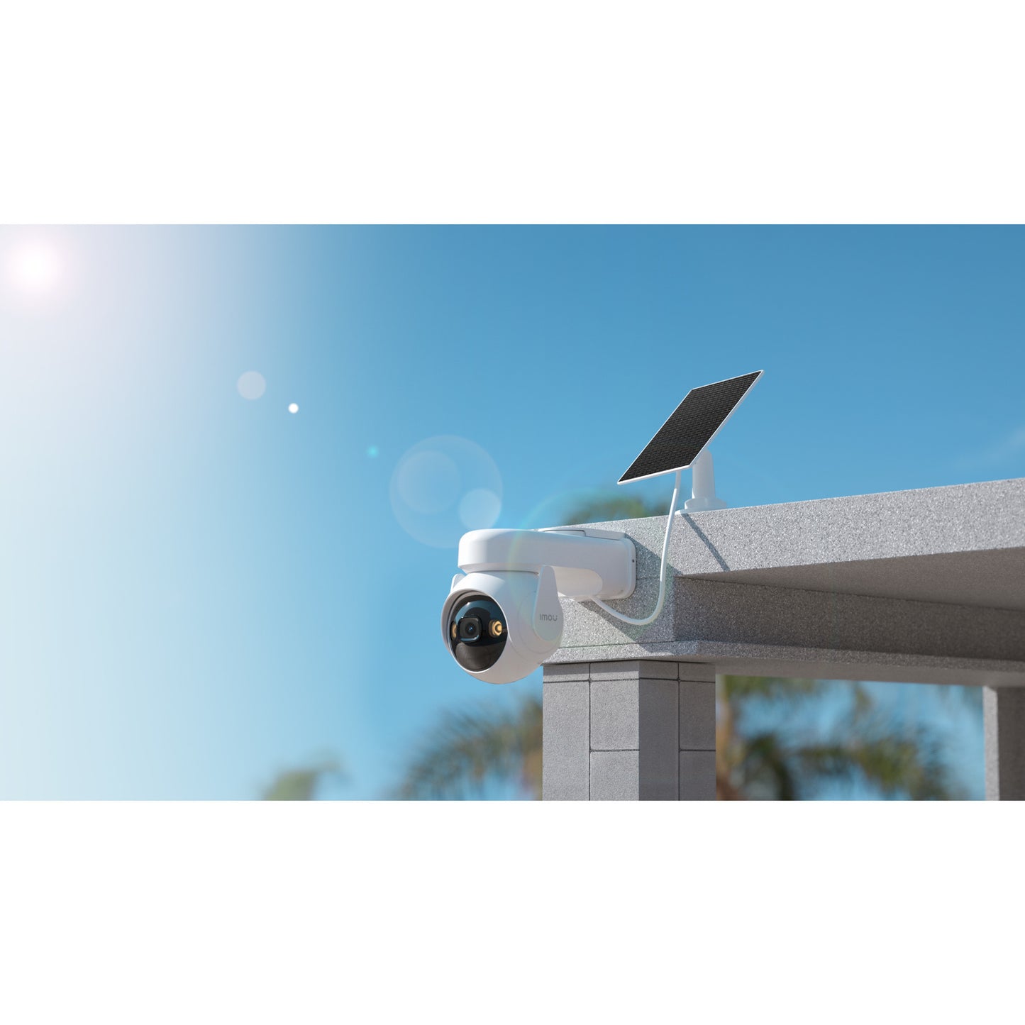 Imou cell pt con telecamera di sicurezza a pannello solare (bianco, 100% wireless)