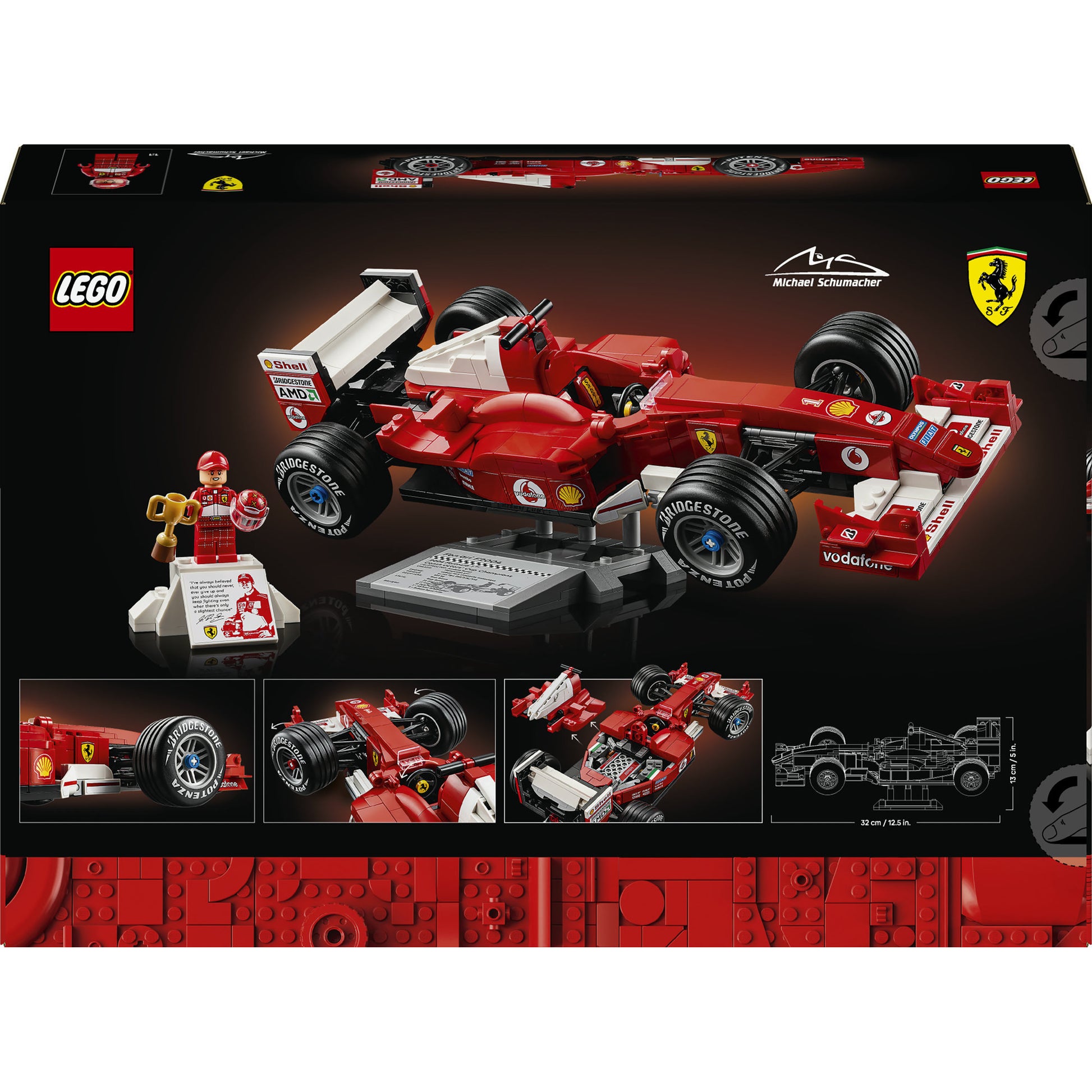 Lego icons - ferrari f2004 en michael schumacher constructiespeelgoed (11375, retail)