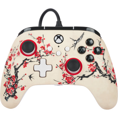 Controller Powera Advantage con cavo per xbox serie x|s - Warrior's Nirvana (magnolia white, xbox serie x|s, xbox one, PC)
