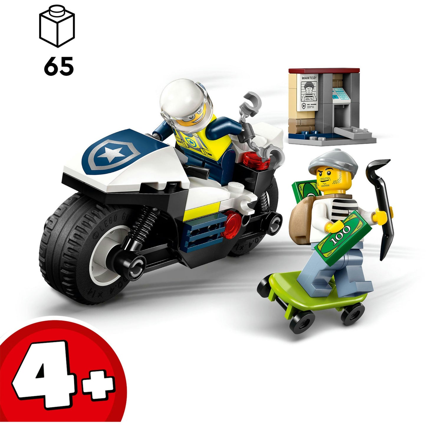 LEGO 60455 Policía de la ciudad de la ciudad del motor policial