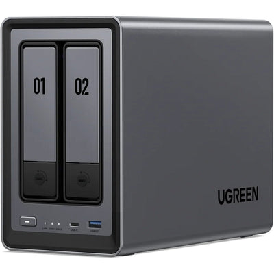 Ugreen nasync dxp2800 (grijs, 2,5gbe, hdmi, usb-c)