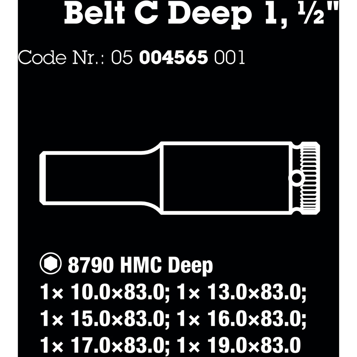 Waa Belt C Deep 1 Cap set, 1 2