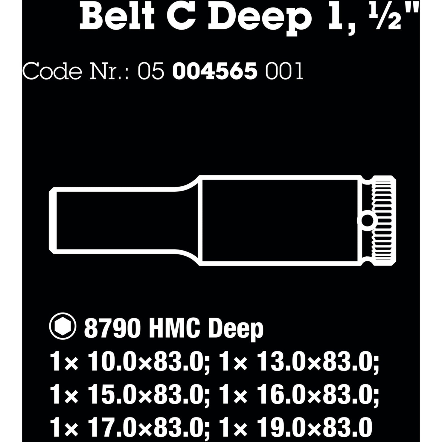 Waa Belt C Deep 1 Cap set, 1 2