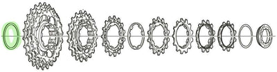 Anillo de relleno Shimano CS-7800 1.0 mm